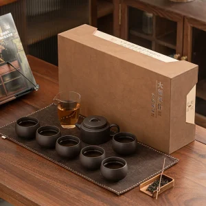 High-Grade Chinese-Style Gongfu Tea Set for Guest Reception